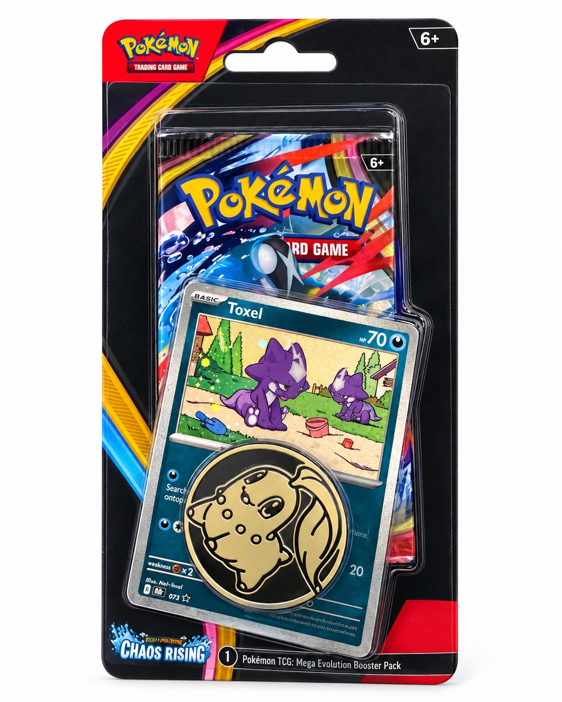 Pokémon TCG: Mega Evolution – Chaos Rising Toxel Blister Pack, photo 1