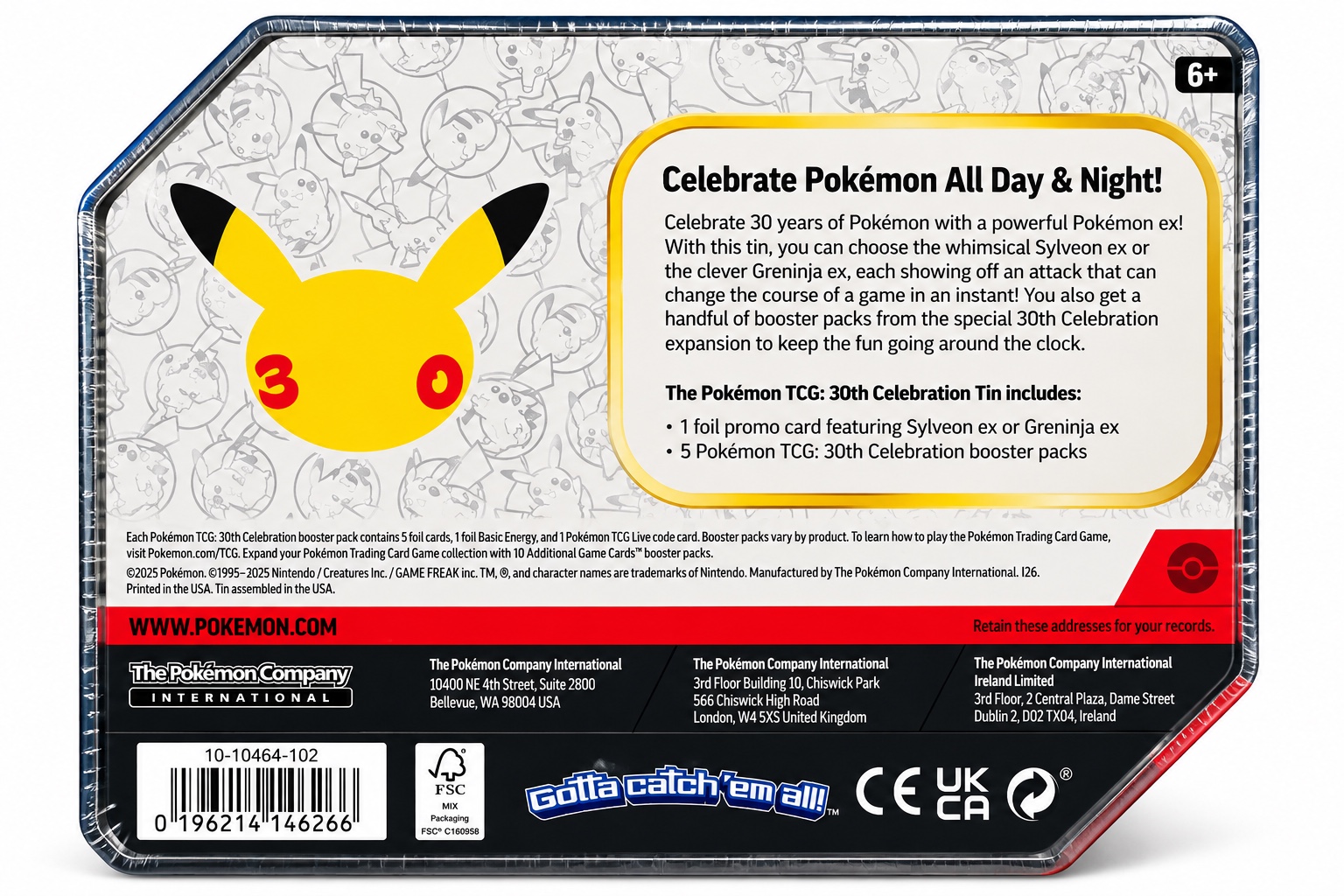Pokémon TCG: 30th Celebration Tin – Greninja ex, photo 2