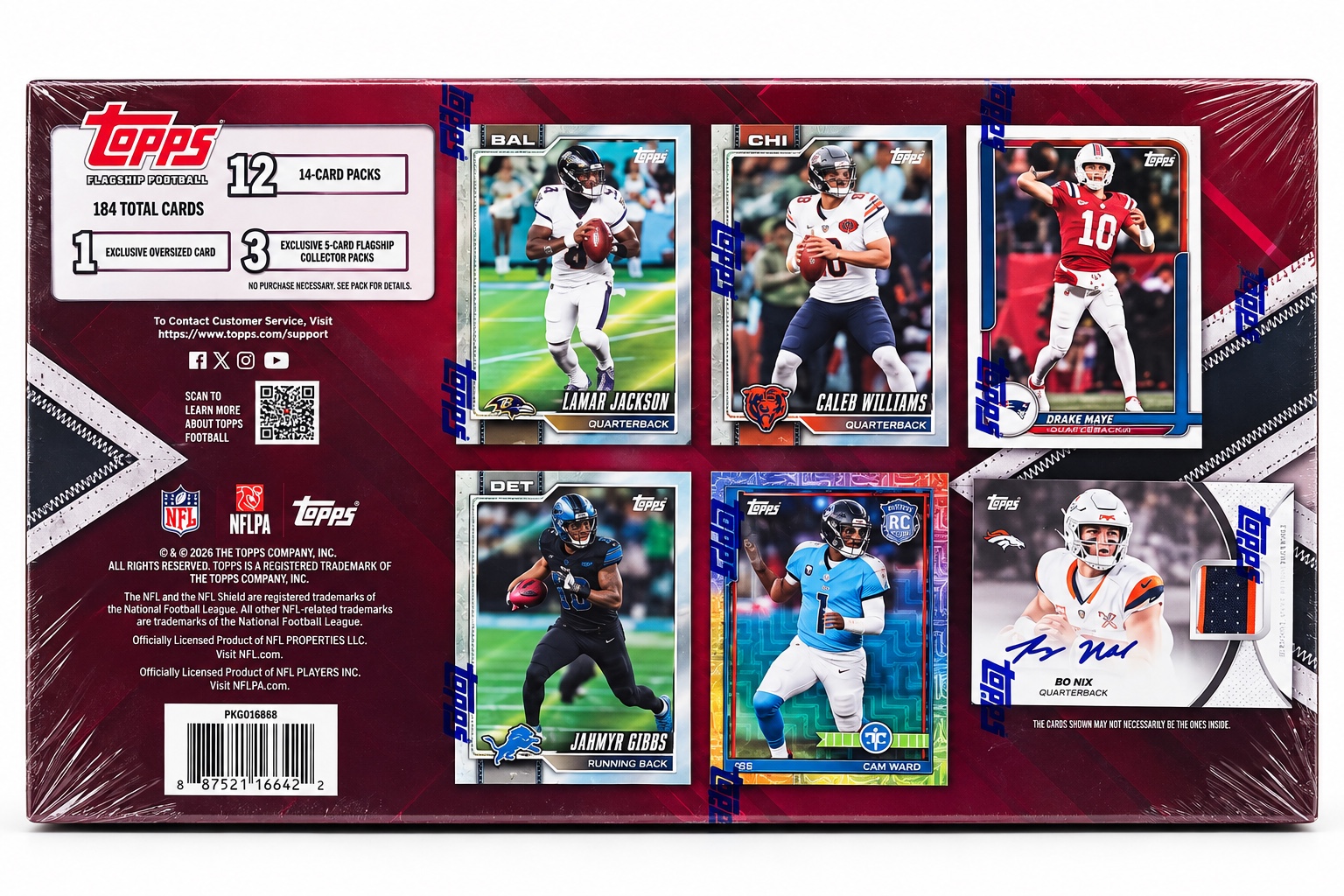 2026 Topps Flagship Football Super Box – Costco Exclusive – Factory Sealed, photo 2