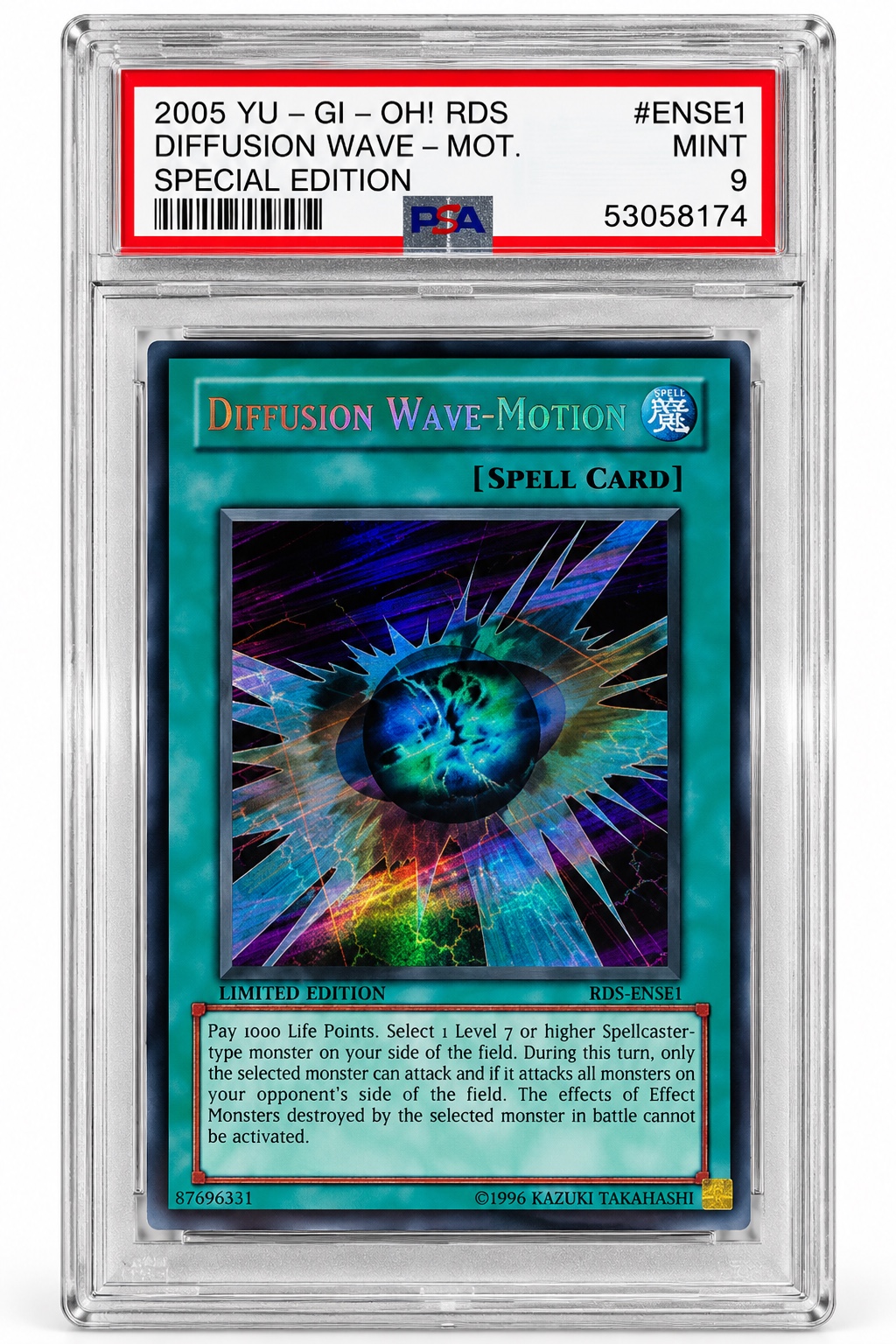 2005 Yu-Gi-Oh! Diffusion Wave-Motion RDS-ENSE1 – Ultra Rare – PSA 9 MINT, photo 1