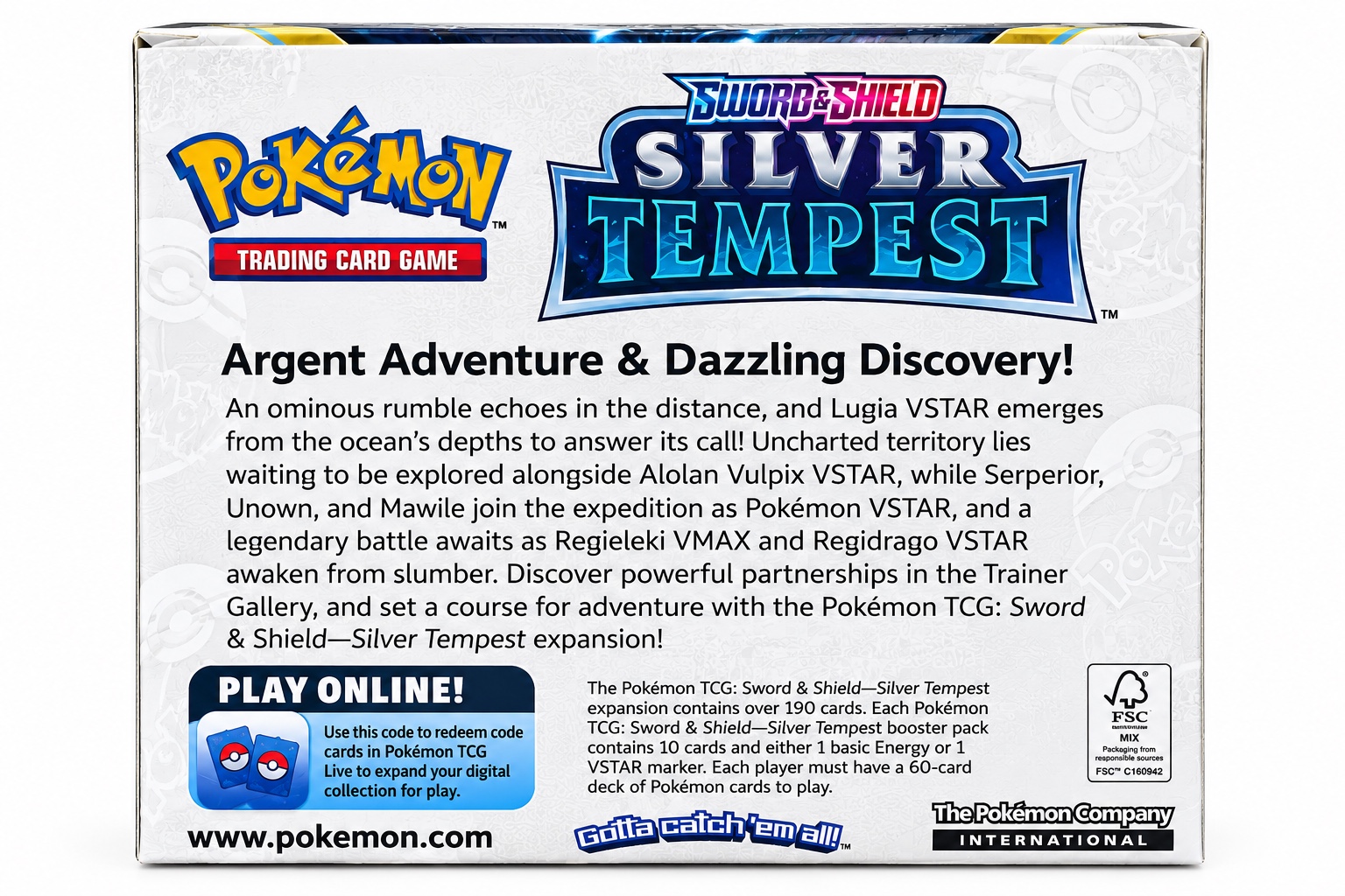 Pokémon TCG: Sword & Shield—Silver Tempest Booster Box – 36 Packs – Factory Sealed, photo 2