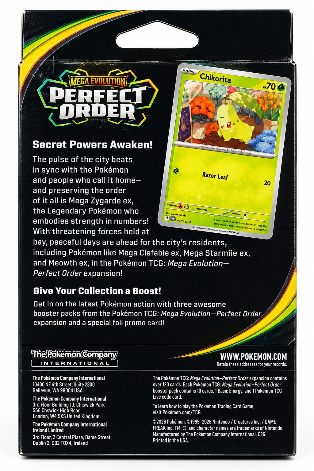 Pokémon TCG: Mega Evolution – Perfect Order 3-Pack Blister, photo 2