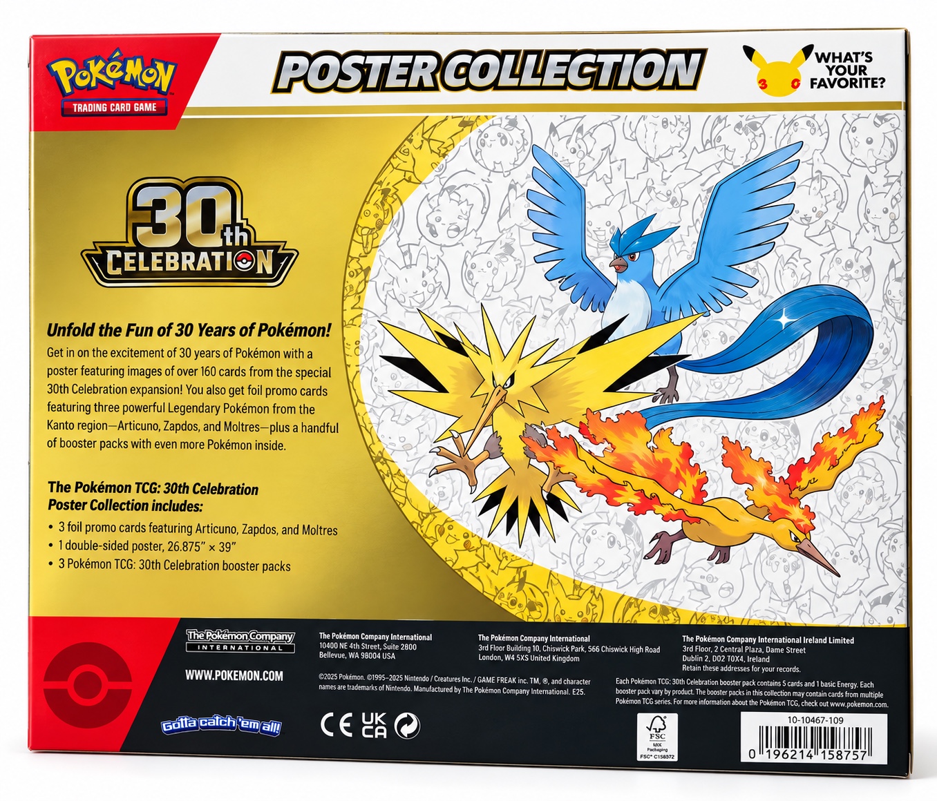 Pokémon TCG: 30th Celebration Poster Collection, photo 2