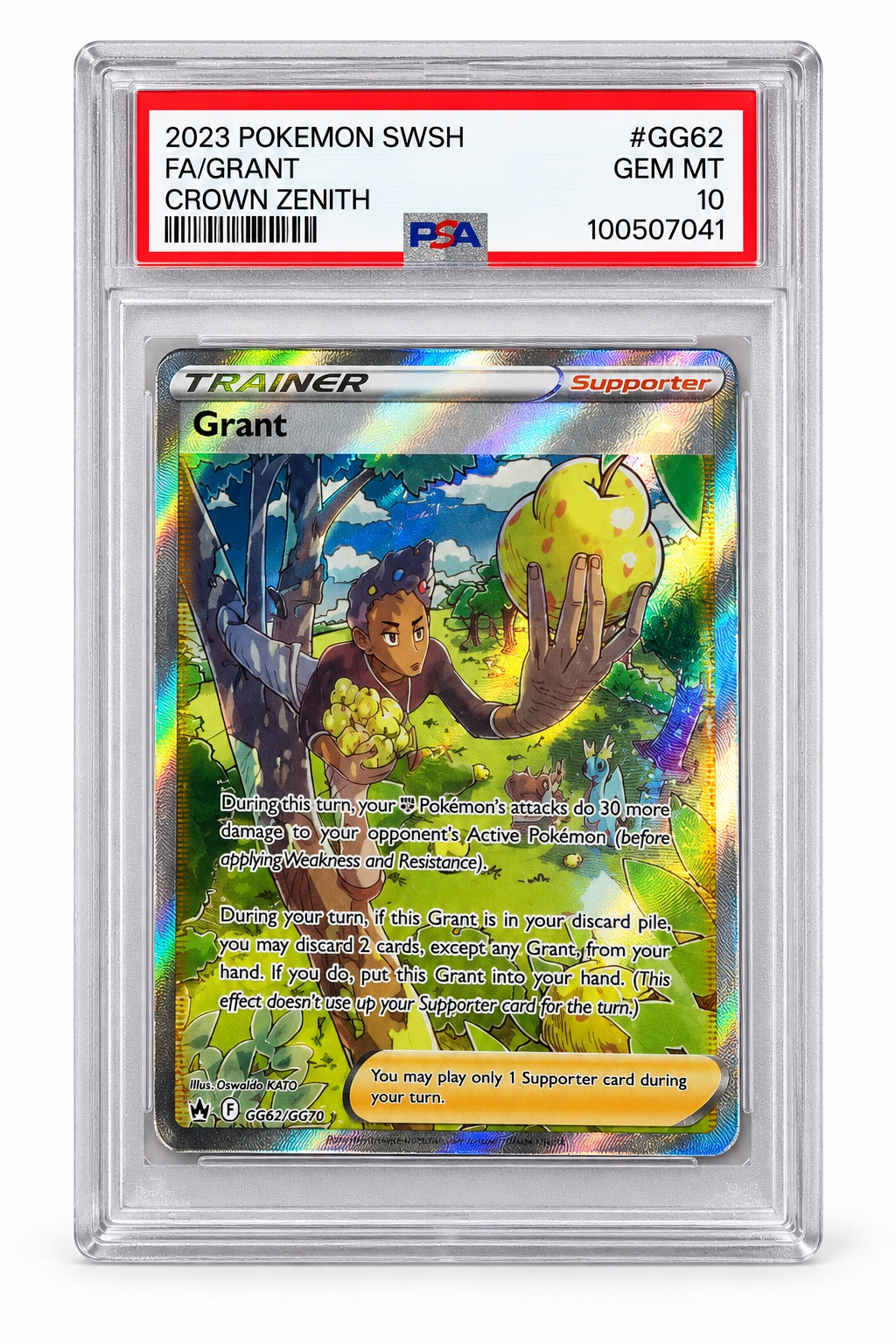 2023 Pokémon Crown Zenith Grant #GG62/GG70 – Full Art – PSA 10 GEM MINT, photo 1