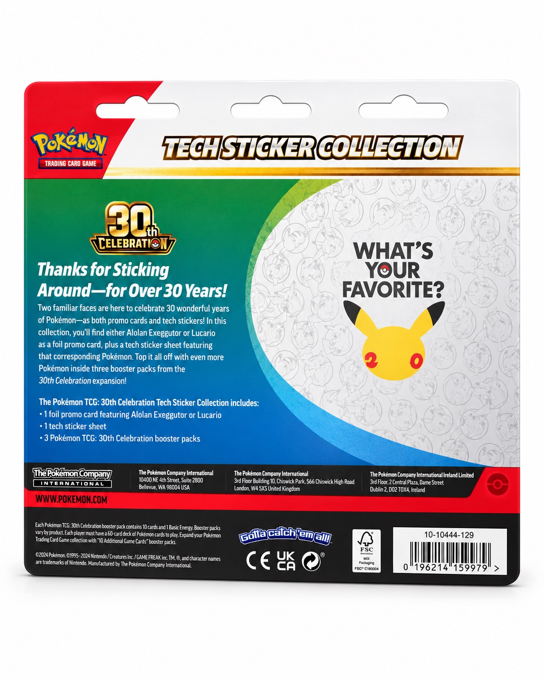 Pokémon TCG: 30th Celebration Tech Sticker Collection — Alolan Exeggutor, photo 2