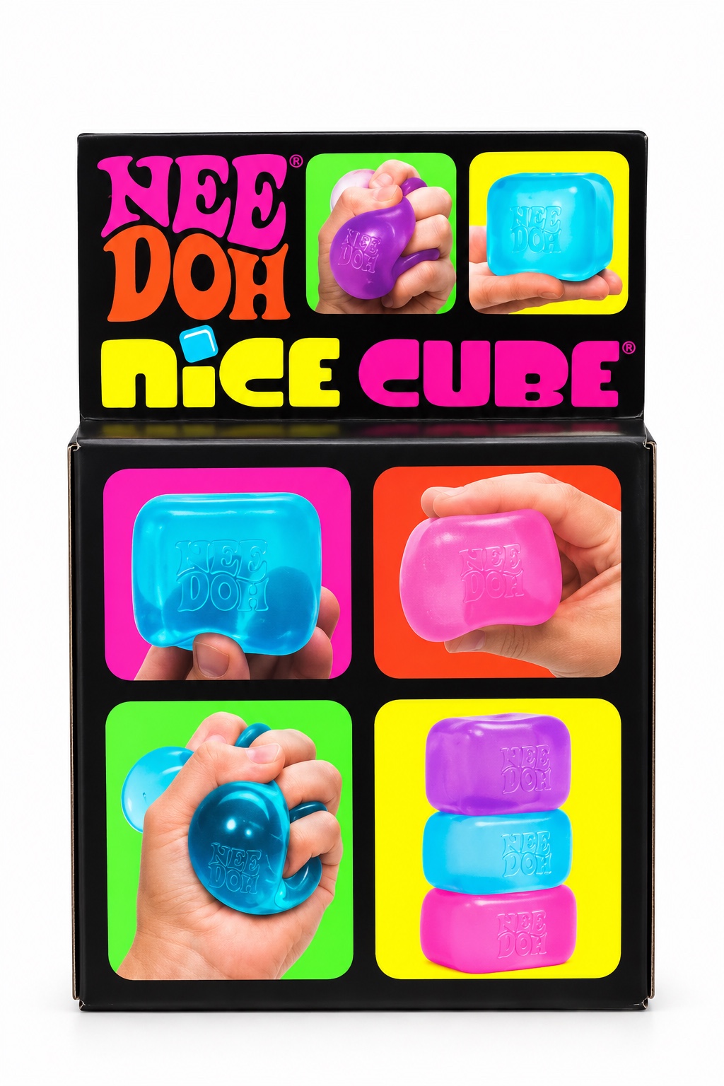 NeeDoh Nice Cube – Pink – Super Solid Squish, photo 2