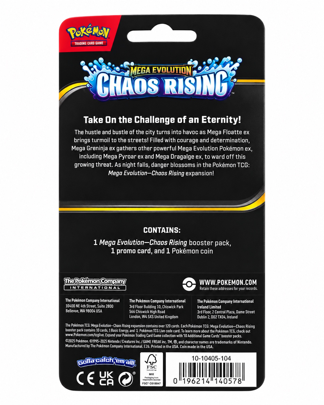 Pokémon TCG: Mega Evolution – Chaos Rising Toxel Blister Pack, photo 2