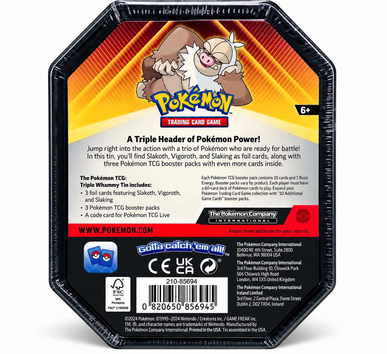 Pokémon TCG: Triple Whammy Tin – Slaking, photo 2