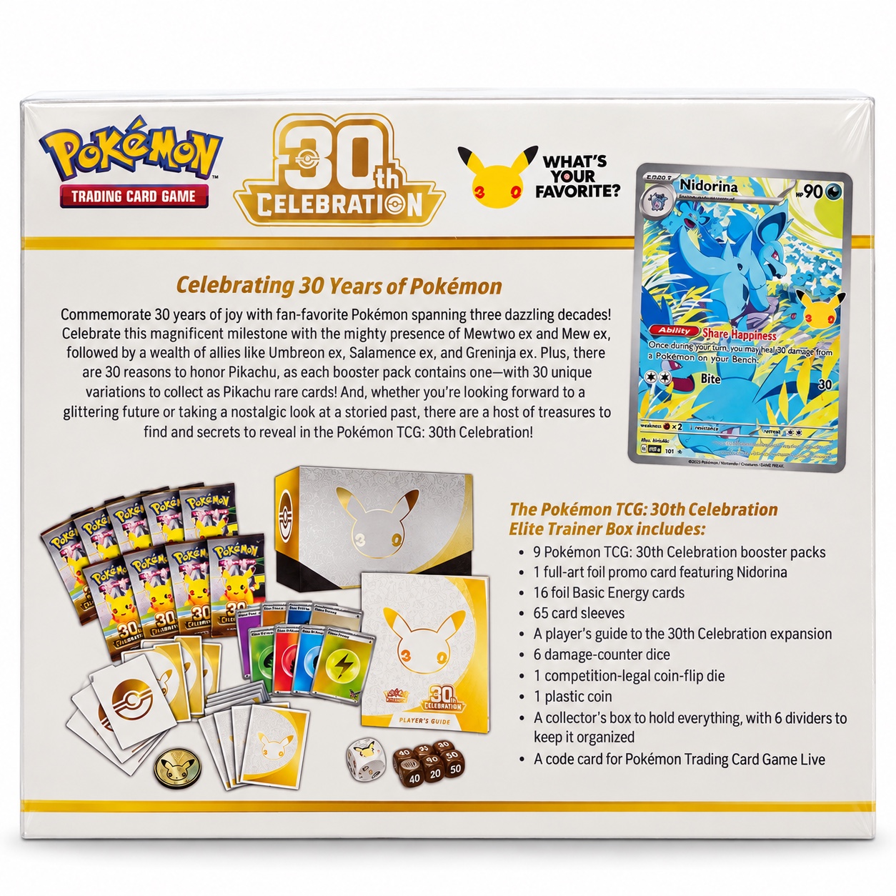 Pokémon TCG: 30th Celebration Elite Trainer Box, photo 2